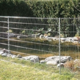 bellissa Teichschutz-Zaun Set - 92883 - Funktionaler Zaun für Abgrenzungen im Garten oder als Kleintiergehege - Schutzzaun für Teiche und Tiere - 710 x 80 cm - 1