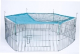 Trixie 6242 natura Freilaufgehege für Jungtiere mit Netz, ø 116 × 38 cm - 1